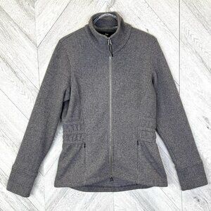 Kerrits Fleece Jacket Womens Size Medium Gray Full Zip Horse Equestrian Riding